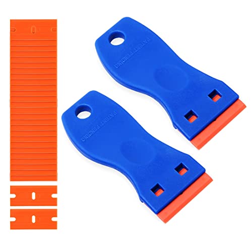 Razor Holder Shaver Hook Hanger Stand Caddy & Razor Blade Scraper Tool,Multi-Purpose Cleaning Scraper For Window Gasket Remover,Paint Scraper For Glass Labels Decals Sticker Adhesive Tape Stovetop #TOP4