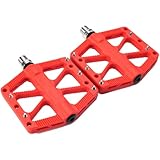 Durabilidad mejorada: estos pedales ofrecen una aleación de aluminio de perfecta calidad y ofrecen un valor añadido por dinero con una mayor característica a prueba de golpes, fuerte y firme para una experiencia de pedaleo más cómoda y estable con grandes diseños de plat
