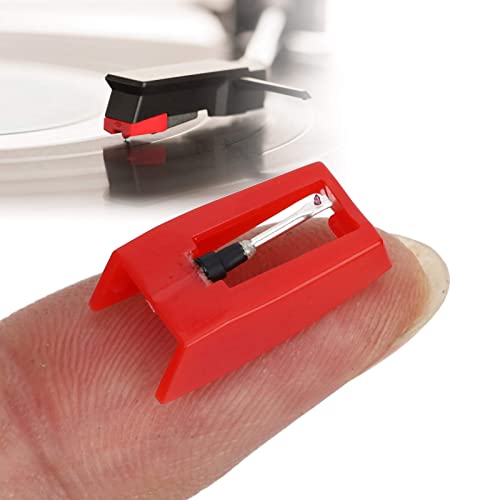 Zerodis Agulha de toca-discos, 4 peças de agulha de substituição para toca-discos para fonógrafo de