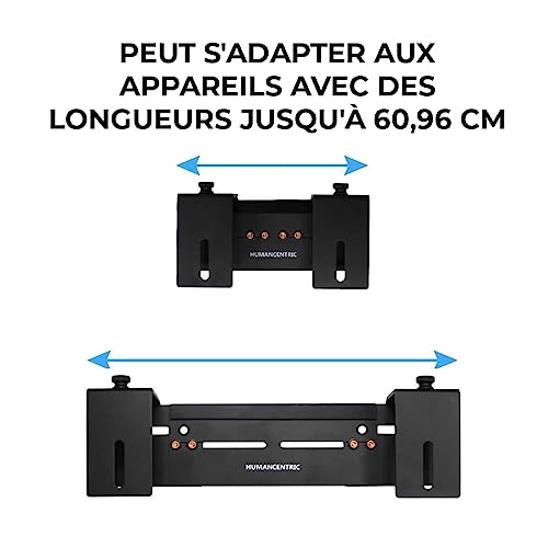 Support mural réglable HumanCentric pour lecteur DVD et décodeur