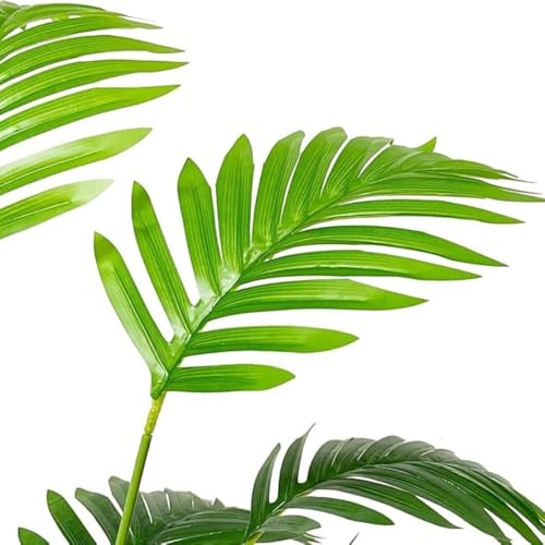 Image of Artificial Areca Palm for Home Decor | Office Decor | Gifting | 58.4 cm Short Ornamental Plant | 12 Leaves | Natural Looking Indoor Plant Plastic (Pack of 1)
