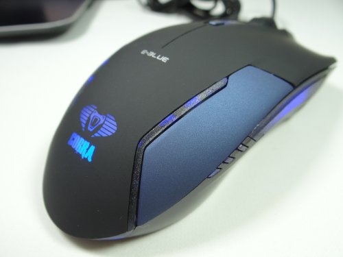 Image of E-Blue Cobra II 1600 DPI Ergonomic Gaming LED Mouse with Bigger Scroll Wheel (EMS151BL)