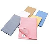 しっかりガーゼタオル 6色セット フェイスタオル 6枚入 両面ガーゼ織 (選ばれ上手 6色セット)