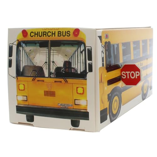 Cajas para donaciones bus iglesia caja de cartón (50 pzas) miniatura 1