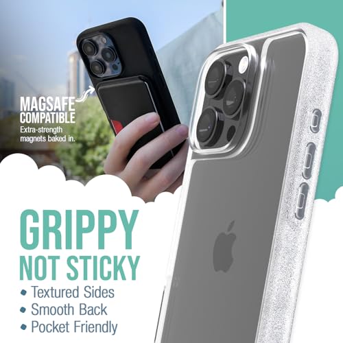 Image of Smartish iPhone 16 Pro Max Clear Case - Gripmunk [Lightweight + Protective] Slim Drop Tested Ultra Thin Grip Cover for Apple iPhone 16 Pro Max - Clearly Clear
