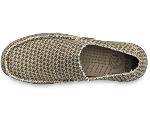 Image of Crocs Men's Santa Cruz Slip-On Loafer,Khaki /Houndstooth,8 (D) M US