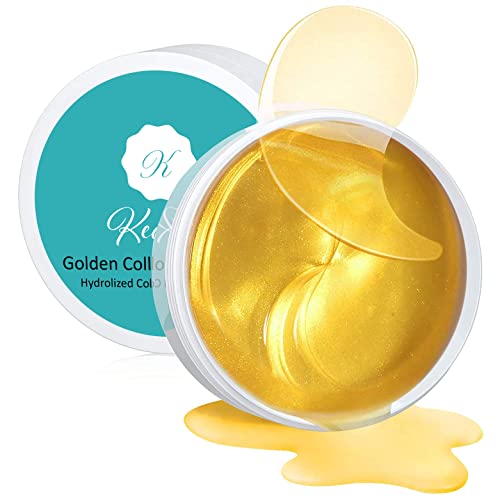 Kechua 24K Gold and Snail Under Eye Patches - Eye Masks for Puffy Eyes - Under Eye Patches for Dark Circles and Puffiness - Under Eye Mask with Hyaluronic Acid, Hydrolyzed Collagen 60 masks