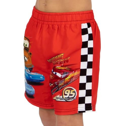 Disney Boys Swim Shorts, Lightning McQueen Boys Swim Trunks, Cars Kids Swimwear3