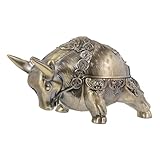 Conteneur à mégots de cigarettes en alliage de zinc : le cendrier a un couvercle et son récipient est profond et suffisamment grand pour de nombreux mégots de cigarettes et garder les cendres à l'intérieur, très pratique, cendrier de bureau