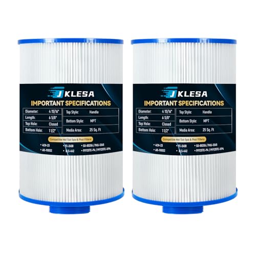 JKLESA Spa Filter Compatible with Unicel 4CH-23 PFF25TC-P4 FC-2400 2 Pack