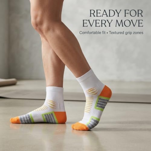 Image of Crew Socks for Women & Men Circulation, Ankle Compression for Diabetic and Neropathy Pain Relief, Swelling, Neuropathy, Runner, Nurses, Travel, Pregnancy, Flying