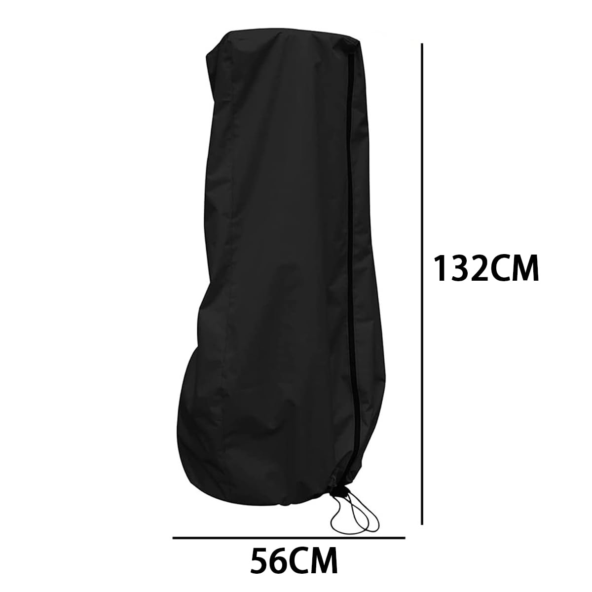 Copertura per Sacco da Boxe, 132 x 56 cm, Copertura Protettiva Resistente per Sacchi da Boxe in Piedi, Copertura Protettiva Impermeabile per Uso Interno ed Esterno, Nero