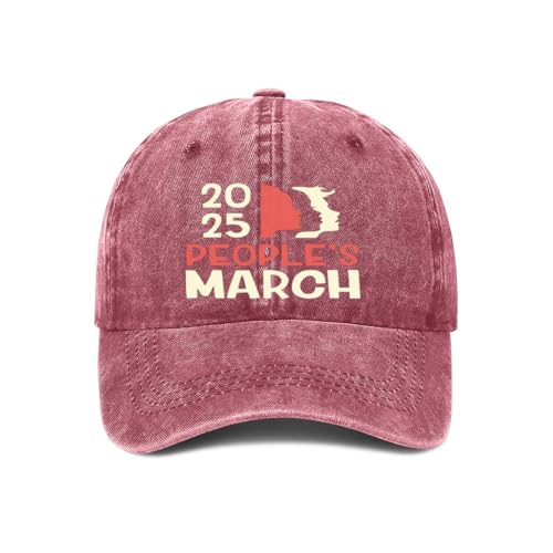 Adults's Fashion Digital Printed Baseball Cap,The People’s March January 18 2025 Women's March Funny Graphic Dad Hat