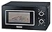 Severin MW7897 Microonde, 5 Livelli di Potenza, Timer Fino a 35 min, 700 W, 20 Litri, Nero Opaco/Cromo