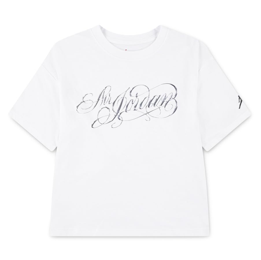 T-shirt Nike Jordan fille noir avec motif graphique style sportswear original