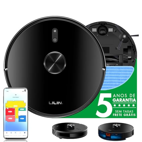 Lilin Robô Aspirador de pó Inteligente X6 com navegação LIDAR, 11...
