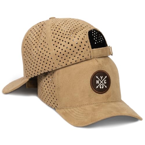 Boné Young Fitão Aba Curva Furadinho Snapback (Caramelo)