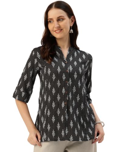 Image of Printed Mandarin Shirt - Casual & Chic (S-3XL)