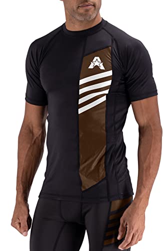 Anthem Athletics Reignite Jiu Jitsu Rash Guard Men – Short Sleeve, MMA, BJJ, No Gi, Grappling