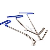 WHDZ 3Pcs Auto Body Paintless Dent Repair Tool for Hail Damage Door Dings Removal PDR Rods Tips Kit Sets