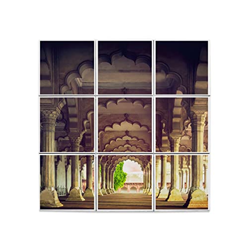 Carreaux céramique décoratifs de l'Inde pour habiller le mur d'un salon chaleureux
