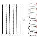 Urethral Sounds 6 PCS Silicone Penis Plug Set Multi Beads Urethral Dilator Masturbation Rod Bladder Stimulation for Men and Couples