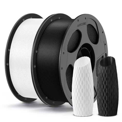 ANYCUBIC PLA 3D Printer Filament 1.75mm, 2KG Black+White