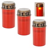 farolillos velas blancos La vela LED para tumba está diseñada para el uso en exteriores y no tiene que ser expuesta en el cementerio.