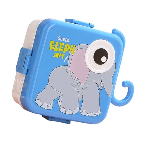 Zkbszn Tableware,Cartoon Animal Character Divided Food Container Kids Lunch Box with Dividers Portable Picnics Dinnerware