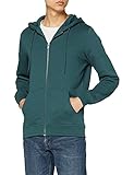 Langarm Strickjacke für Männer, mit den charakteristischen seitlichen Eingriffstaschen und Rippbündchen sowie der Kapuze mit Tunnelzug für echtes Hoodie-Feeling