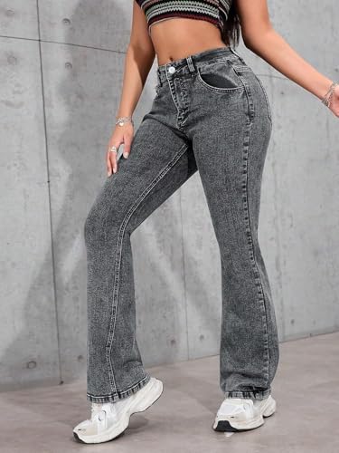 Image of KOTTY Women's Flared Jeans|High Waist Bootcut|Wide Leg|Bell Bottom Denim for Trendy & Comfortable Fit
