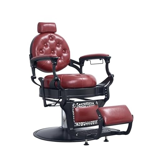 Vintage Reclining Salon Chair Classic Heavy-Duty Support