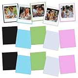 HIYQIN Confezione da 15 Cornici Magnetiche per Foto Instax Square Film 2,83x3,38', Cornici per Frigorifero per Fujifilm Instax Square SQ1/SQ20/SQ40/SQ10/SQ6/SP-3 - Colorate
