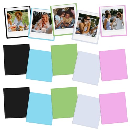 HIYQIN 15�p�b�N!���C�t�H�g�t���[�� �`�F�L�X�N�G�A�t�B�����p 3x3.5�C���` �ʐ^�t���[�� �①�� �ʐ^�f�B�X�v���C �x�m�t�C���� Instax Square SQ1/SQ20/SQ40/SQ15/SQ6/SP-3�p - �J���t��