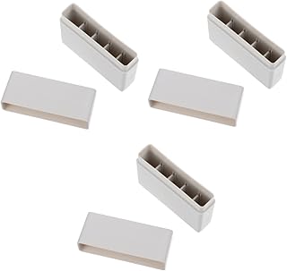 SOLUSTRE 3 Pcs 5 Grid Freezer Box Cell Freezing Container Centrifuge Tube Cryovial Holder Vials with Caps Scientific Freezing Container Plastic Vials Cryovial Tube Holder Equipment with Hat