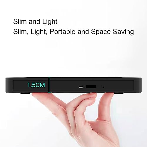 Graveur de CD DVD ROM externe USB 3.0 compatible ordinateur fixe Linux et PC portable Windows