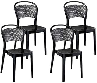 resol set de 4 sillas de diseño Visual para interior - color negro