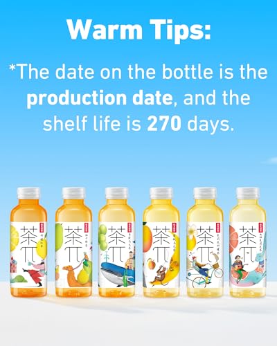 Tea PI Iced Tea – Peach Oolong Tea Sweet Iced Fruit Tea Bottles, Real Juice, -16.9 fl oz, 500mL, 15 Pack