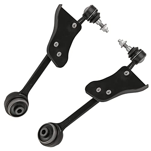 Image of Detroit Axle - Front Lower Forward Control Arms w /Ball Joints Sway Bar Links Outer Inner Tie Rod Ends Replacement for 2015 2016 2017 2018 2019 2020 Ford Mustang