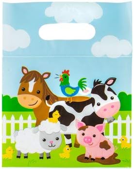 Bolsas con cremallera para fiestas de corral para niños