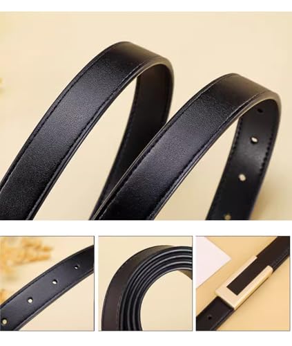 Women's Vintage Thin Belt,Ladies Belts for Dress Jeans with Gold Buckle4