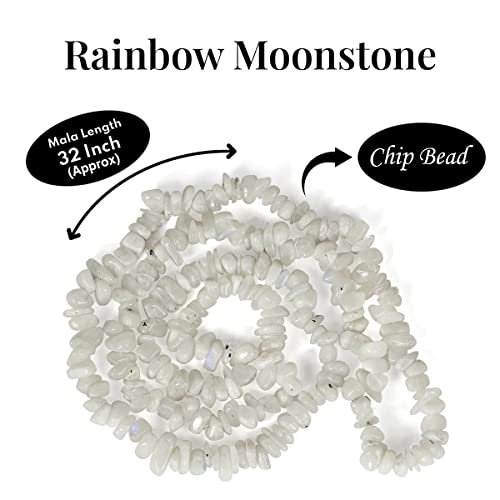 Image of Reiki Crystal Products Certified Natural Crystal Stone Chip Mala Necklace Collection for Men & Women, Reiki Energized Gemstone Jewellery for Meditation, Yoga, Spiritual Styling & Everyday Wear, Multiple Stone Variants