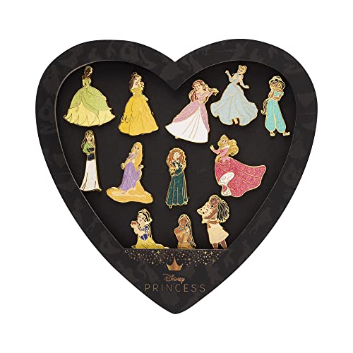 Loungefly: Disney - Ultimate Princess 13 Piece Enamel Pin Set, Amazon Exclusive,Multicolor,WDPN2528