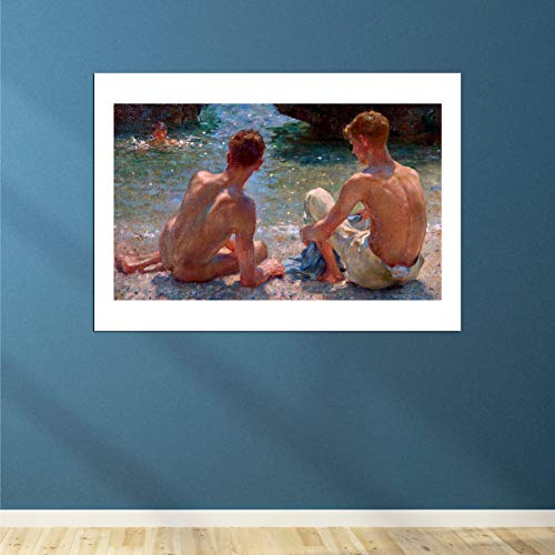 Affiche encadrée Henry Scott Tuke The Critics extra large semi brillant - 4