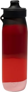 Silipint 30oz Silicone Water Bottle – Unbreakable, Non-Toxic, Dishwasher, Microwave, Oven & Freezer Safe – Leakproof Travel Water Bottle Hiking, Sports, Camping (Volcano)