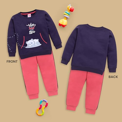 Image of LuvLap Baby Boys Full Sleeve Sweatshirt & Pyjama Set Pack of 1