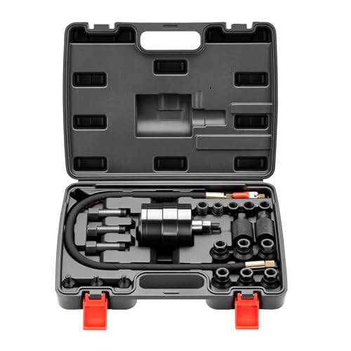 WilTec Coffret d’Outils pneumatiques d’Extraction d’injecteur – 21 pièces – Kit d’extracteurs d’injecteur Diesel avec Vibration d’air –...
