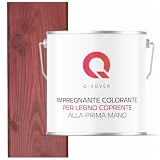 Q-COVER Impregnazione del legno per 1 mano | Sakura 5 L | Protezione 2 in 1 | Primer con protezione | Impregnante colorato | Interno & Esterno