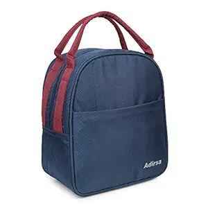 ADIRSA LB3013 Navy Blue Lunch bag / Tiffin Bag for Men, Women , School, Picnic, Work Carry Bag for Lunch Boxes