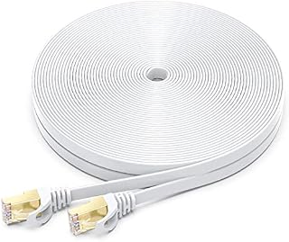 CAT-7 Ethernet Cable 100 Feet - High Speed Flat Internet Network Computer Patch